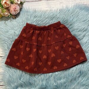 Tucker + Tate Rust Red Heart Skirt sz 4